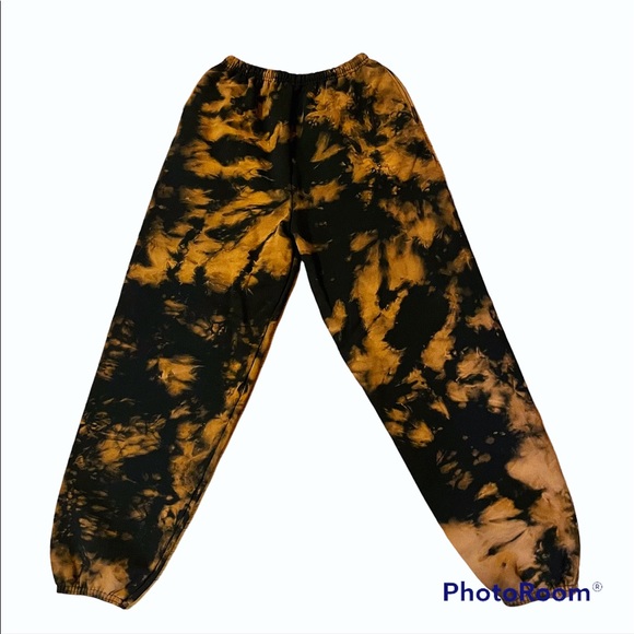 SOLD. Buffalo reverse tie dye bleached sweatpants - Picture 3 of 6